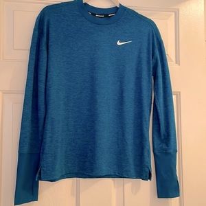 EUC Nike Women’s Dri-Fit Running Long Sleeve Turquoise Shirt - Size Small